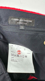 Comme Des Garcons Homme Plus Cropped Boiled-wool Pants
