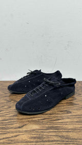 Geoffrey B. Small Eytet Suede Eyelet Shoes