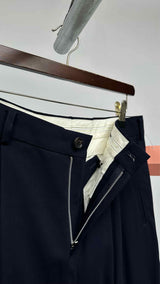Noir Kei Ninomiya Drop-Crotch Cropped Wool Pants