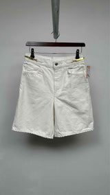 CELINE Chain-waist Denim Culotte Shorts
