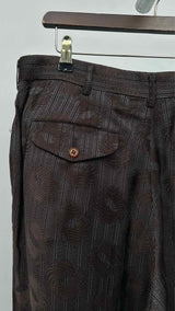 Comme Des Garcons Homme Plus Jacquard Satin Stripe Pants