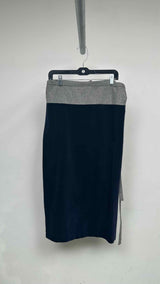 Comme Des Garcons Two-tone Velvet Wrap Skirt