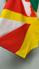 IKKO TANAKA X Issey Miyake N/S Color-blocking Pleated Fold Dress