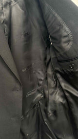Burberry Knit-sleeve Blazer Jacket