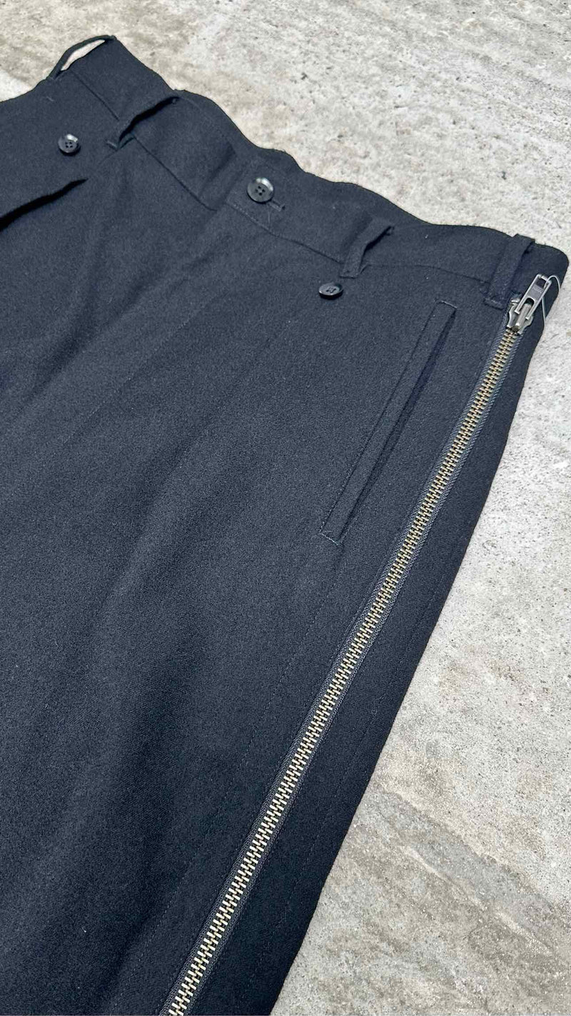 Yohji Yamamoto Pour Homme Side Zip Wide Pants