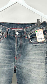 Acne Studios Re-Edition Worn Distressed Bootcut Jeans