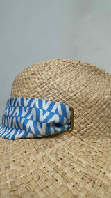 Valentino Scarf Straw Hat