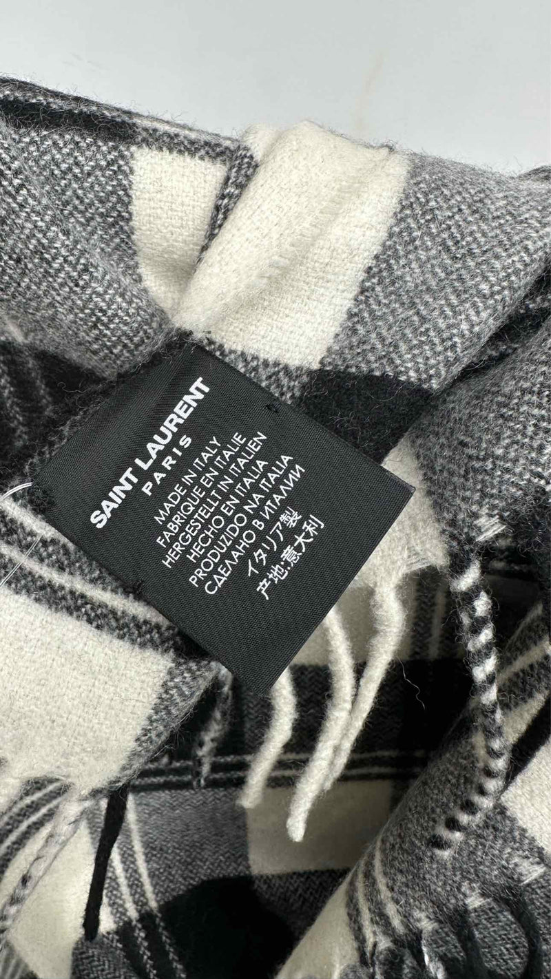 Saint Laurent Check Scarf