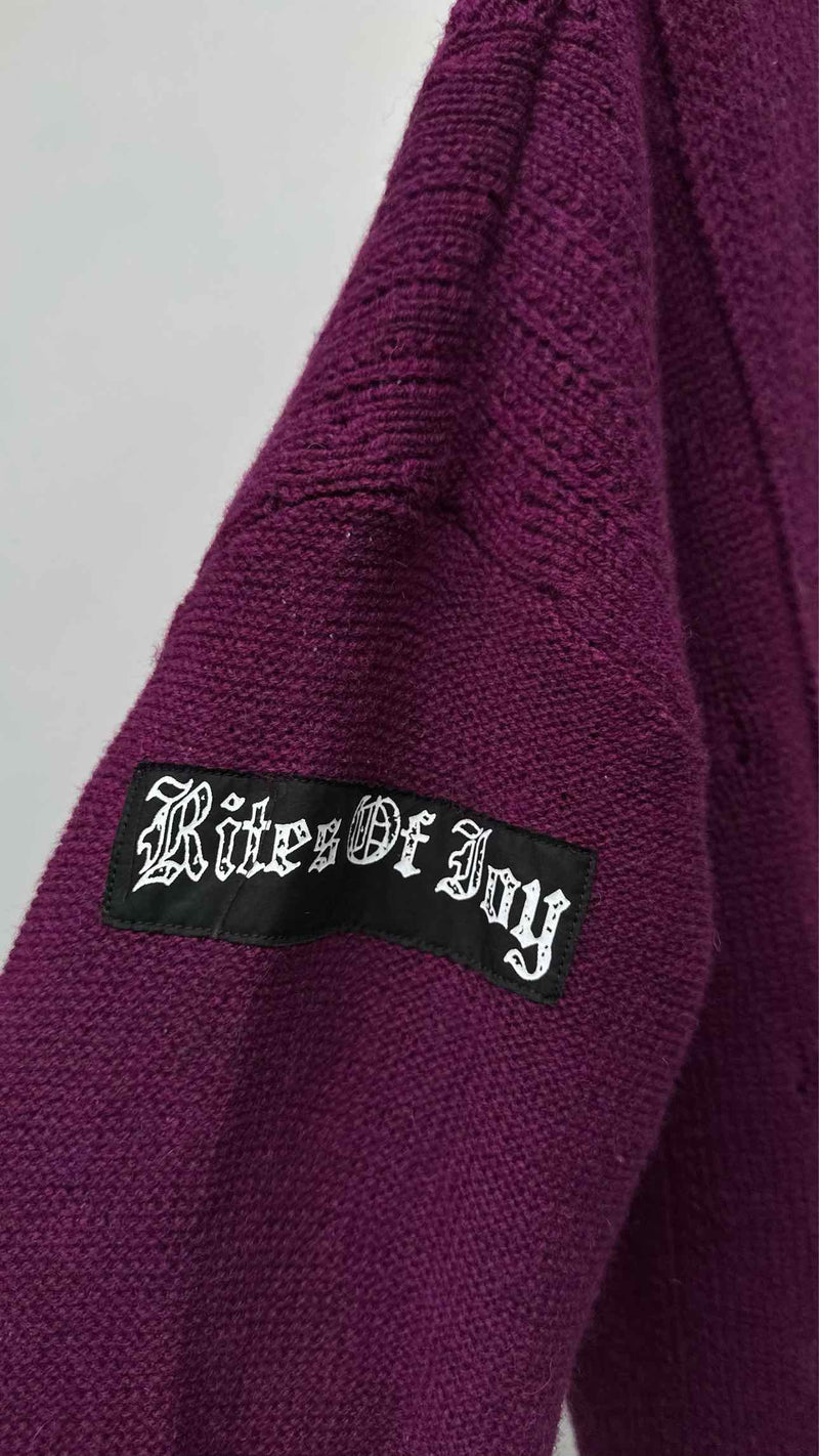 Raf Simons Oversized Patched Cable Sweater