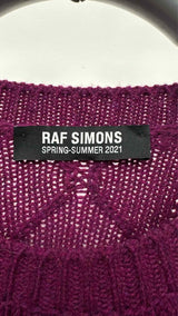 Raf Simons Oversized Patched Cable Sweater