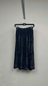 Issey Miyake Velvet Asymmetrical-button Long Easy Skirt