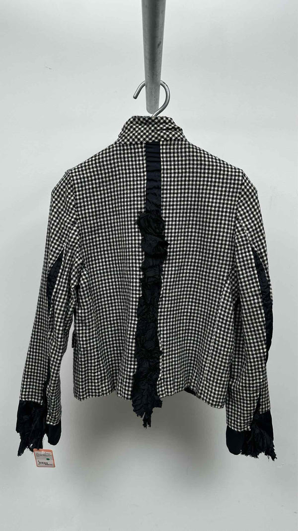 Comme Des Garcons Comme Des Garcons Frill-detailed Check Jacket