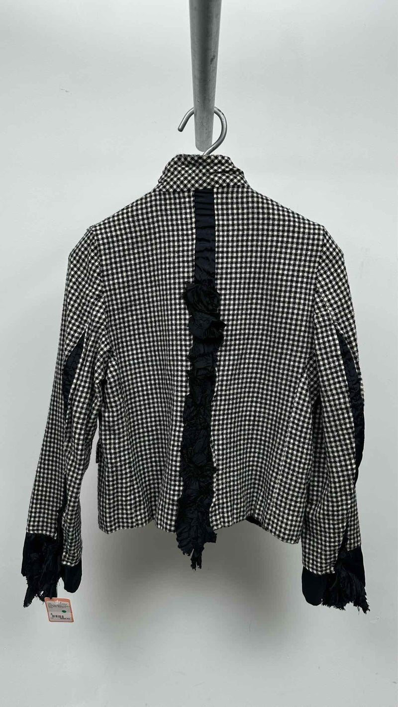 Comme Des Garcons Comme Des Garcons Frill-detailed Check Jacket