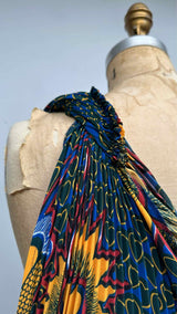 Junya Watanabe N/S Asymmetrical Psychodelic Pleated Dress