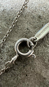 Tiffany&Co. Lariat Two Heart Charm Necklace