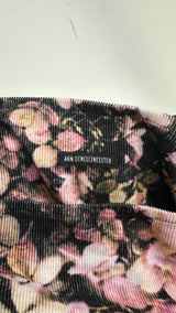 Ann Demeulemeester Hydrangea-print Corduroy Messenger Bag