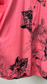 Comme Des Garcons Shirt S/S Graphic Cut-out Shirt