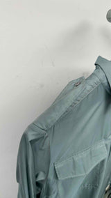 Dries Van Noten Two-toned Drawstring Light Coat