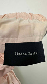Simone Rocha Lady-print Pleated Midi Skirt