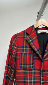 Comme Des Garcons Girl Plaid Blazer Jacket
