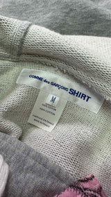 Comme Des Garçons Shirt x Kaws Hybrid Button-up Printed Hoodie