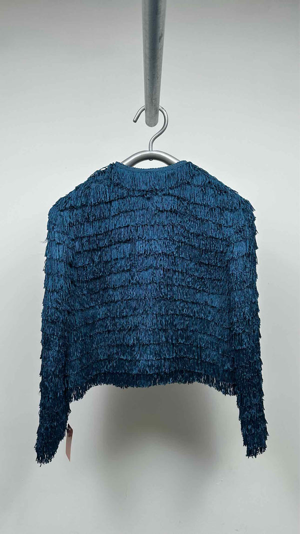 Bode L/S Petrol Bombard Fringe Top