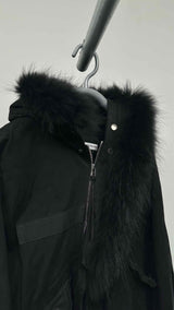 Post Archive Faction M66 Zip-up Fur Collar Coat