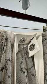 Tao Comme Des GarÃ§ons Floral-mesh Pleated Over Long Skirt