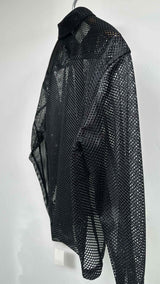 Comme Des Garcons Homme Cropped Mesh Shirt