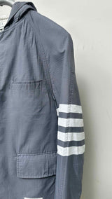 Thom Browne Unconstructed 4-bar Hooded Jacket