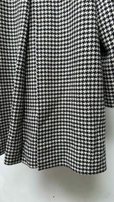 Jil Sander Collarless Houdstooth Coat
