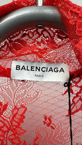Balenciaga Floral-lace Blouse