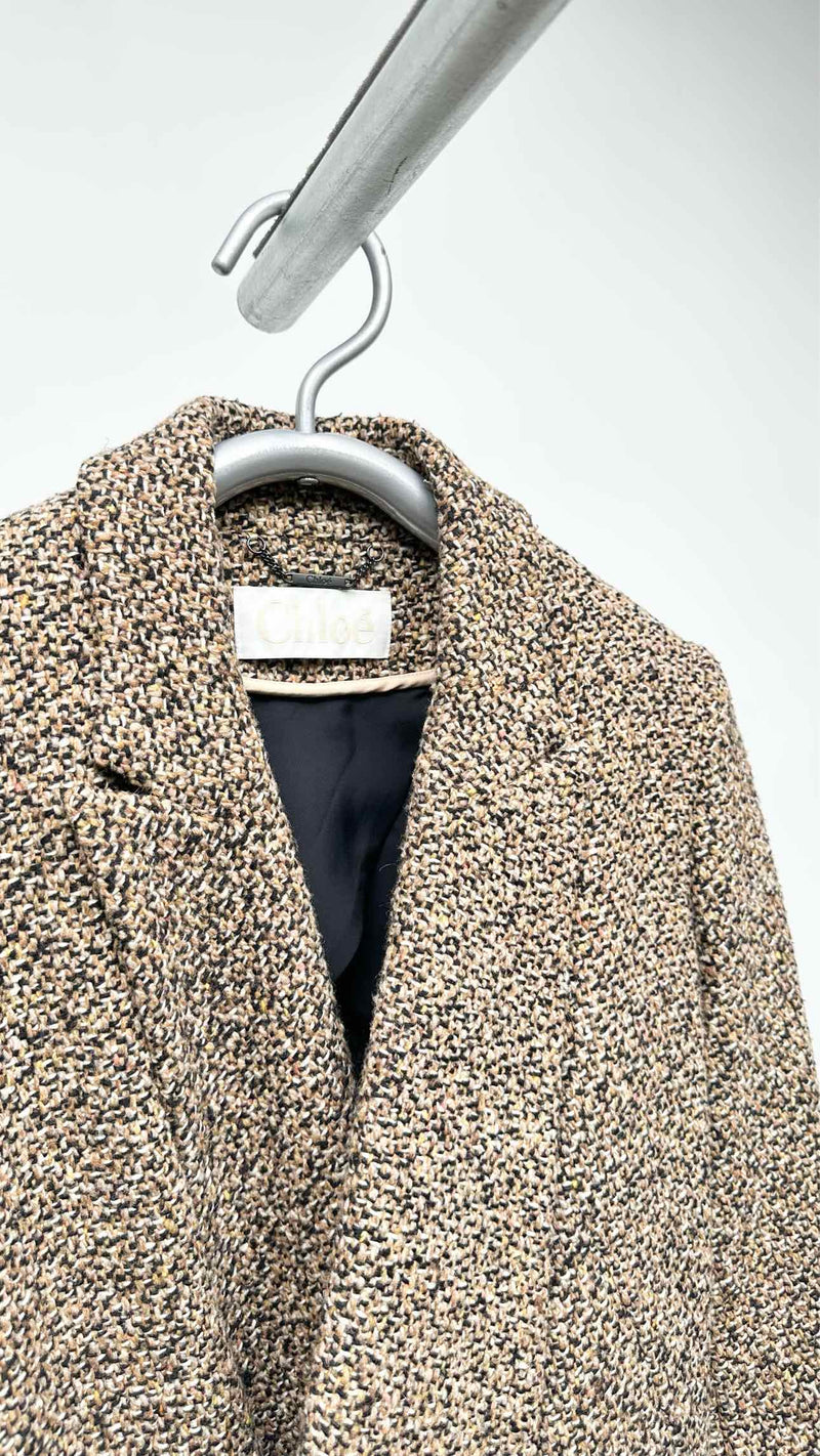 Chloe Tweed Wool Coat