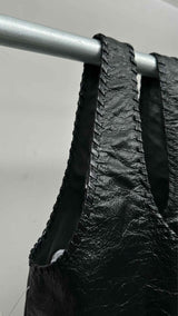 Dries Van Noten Merch Crinkle Leather Bag