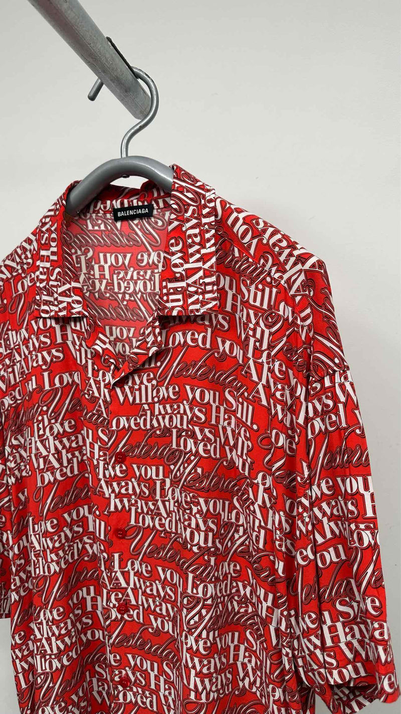 balenciaga 17ss ピンチドカラーシャツ スウィング Balenciaga S/S 'I will Always Love You' Shirt – TOKIO7