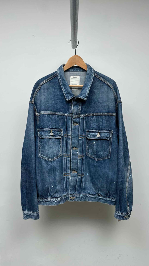 Visvim 101XX DMGD-1010 Painted Denim Jacket