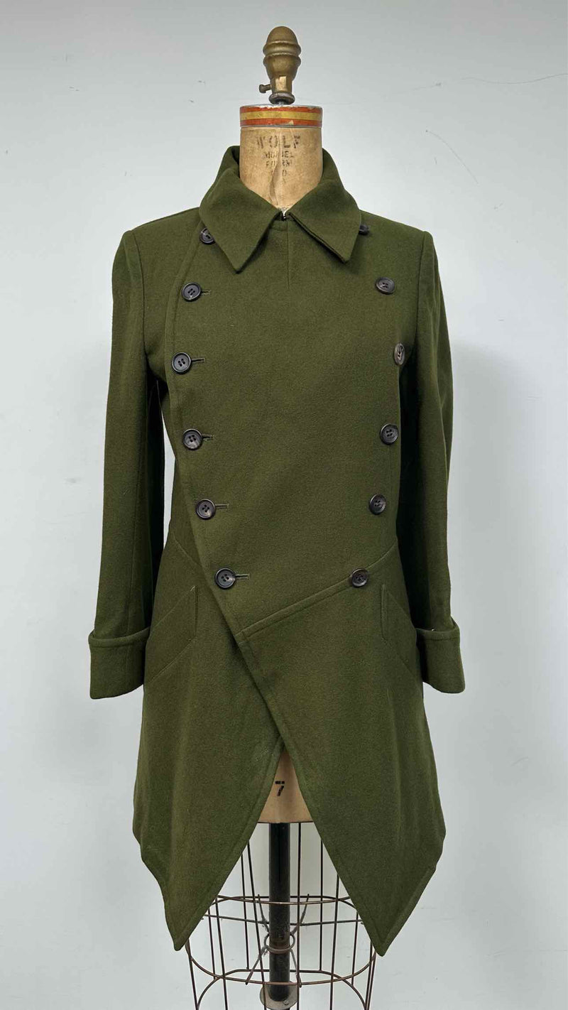 Y's Wool Short Trench Coat