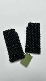 Gucci Beaded Fingerless Gloves