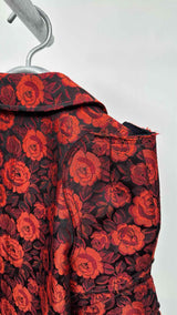Comme Des Garcons Rose Jacquard Pea Armour Coat