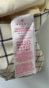 Marni Check Mini Skirt