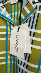 Lanvin S/S Checked-print Bowling Shirt