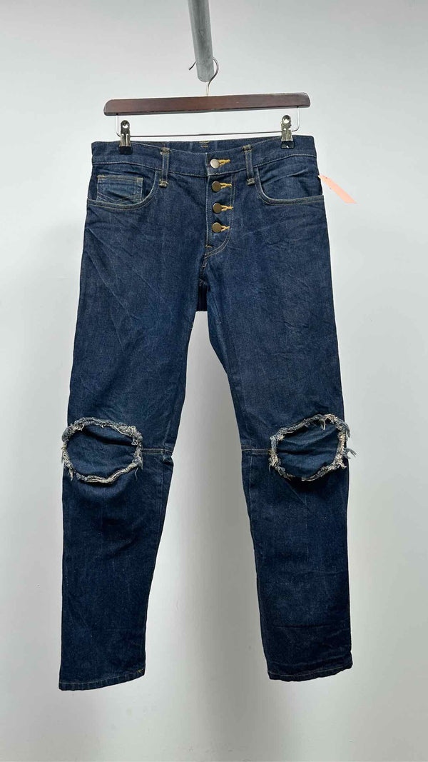 Nemeth Distressed Button-Up Jeans