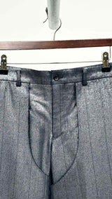 Comme Des Garcons Homme Plus Metalic-effect Layered Pants