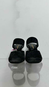 Saint Laurent Oak Suede Block-heel Sandals