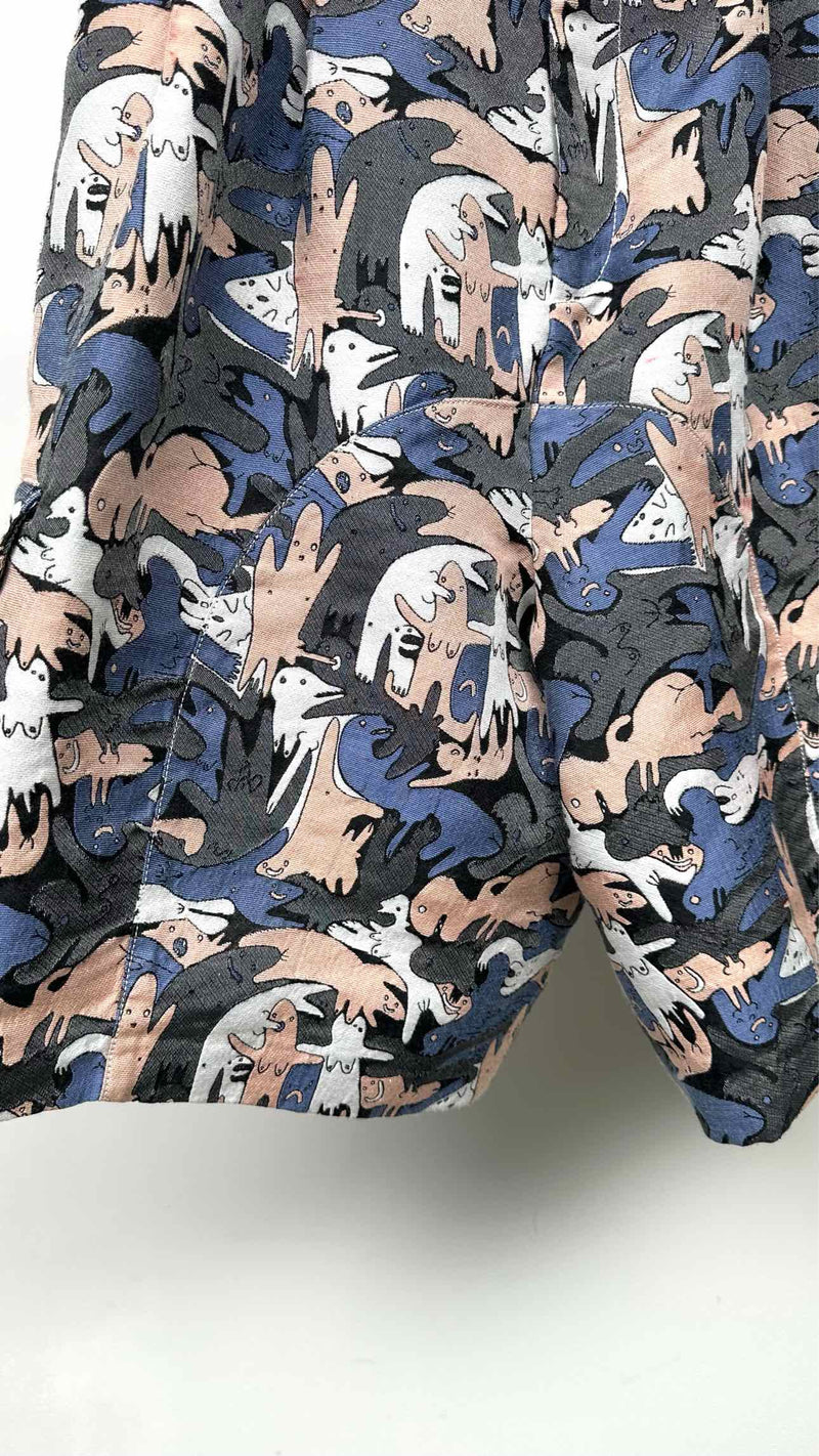 Charles Jeffery LOVERBOY Jacquared Wide Shorts