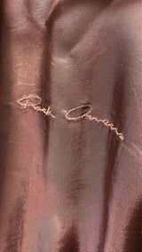 Rick Owens Cropped Leather Bomber Jacket