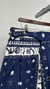 Margiela Bandana Buckled-waist Wide Shorts
