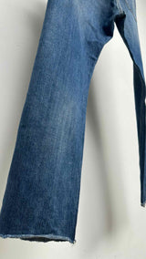 Christian Dior Distressed Slim-fit Raw-hem Jeans