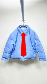 SSSTUFFF Reversible Shirt Down Jacket