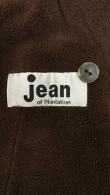 Jeans of Plantation Boa-collar Pea Coat